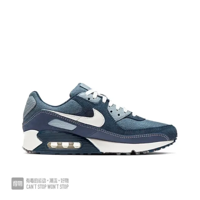 Nike Air Max 90 Navy and White Lifestyle Sneakers 6