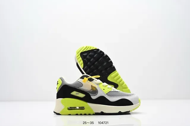 Nike Air Max 90 Neon Lime Lifestyle Sneakers 6