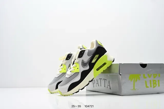 Nike Air Max 90 Neon Lime Lifestyle Sneakers 7