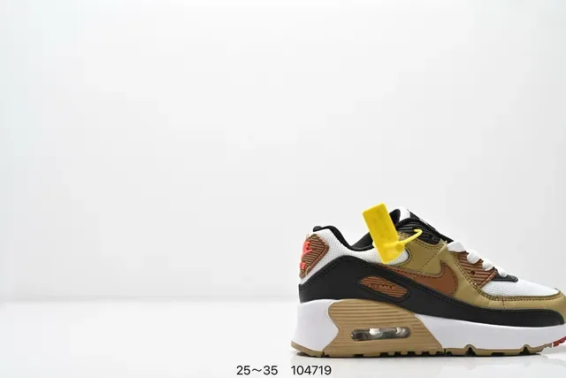 Nike Air Max 90 White Black Orange Lifestyle Sneakers 12