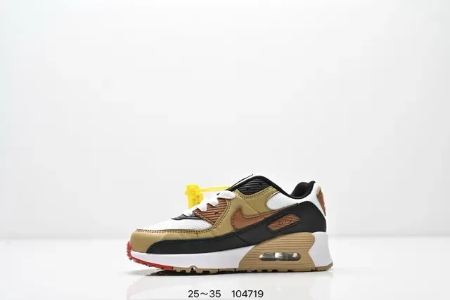 Nike Air Max 90 White Black Orange Lifestyle Sneakers 13