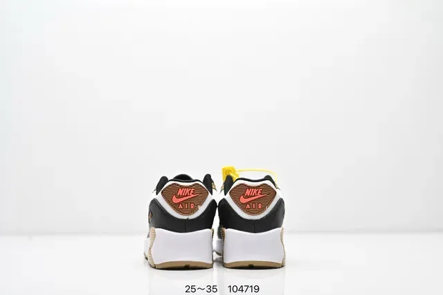 Nike Air Max 90 White Black Orange Lifestyle Sneakers 17