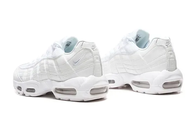 Nike Air Max 95 White Quilted Lifestyle Sneakers 4