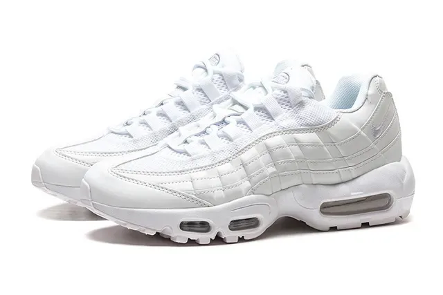 Nike Air Max 95 White Quilted Lifestyle Sneakers 5