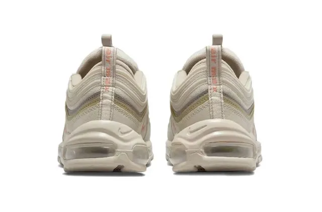 Nike Air Max 97 Beige and Gold Lifestyle Sneakers 5