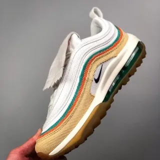 Nike Air Max 97 Beige Teal Orange Lifestyle Sneakers