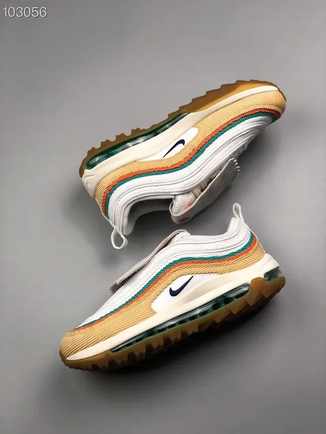Sneakers Nike Air Max 97 Beige Teal Orange Lifestyle 3