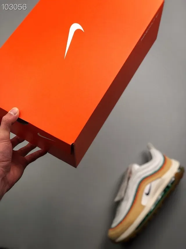 Sneakers Nike Air Max 97 Beige Teal Orange Lifestyle 4