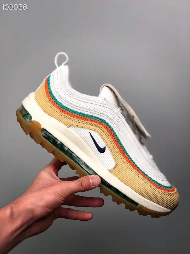 Sneakers Nike Air Max 97 Beige Teal Orange Lifestyle 7