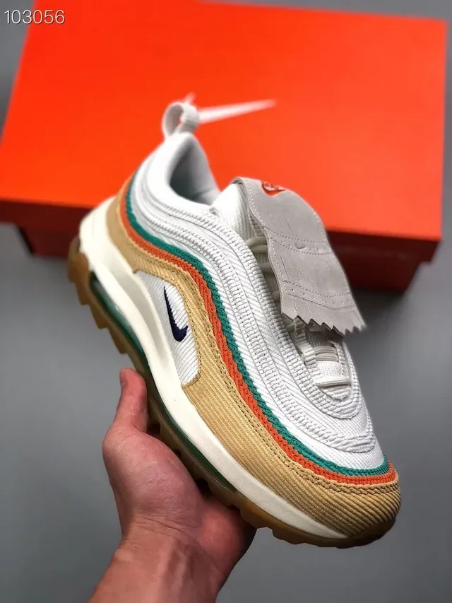 Sneakers Nike Air Max 97 Beige Teal Orange Lifestyle 9