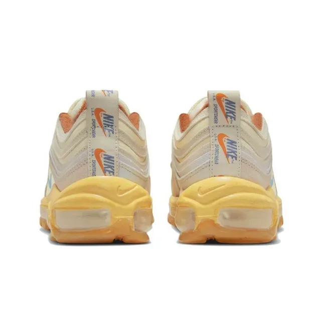 Nike Air Max 97 Beige Yellow Blue Lifestyle Sneakers 5