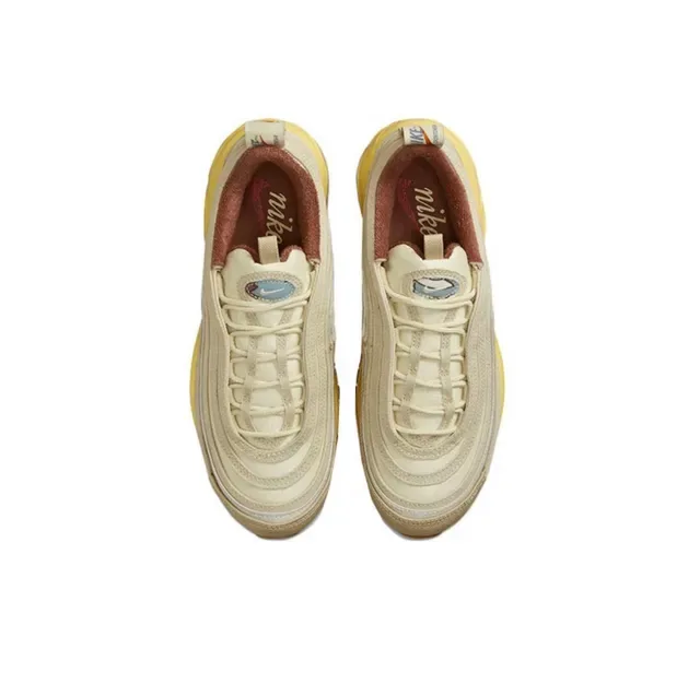 Nike Air Max 97 Beige Yellow Blue Lifestyle Sneakers 6