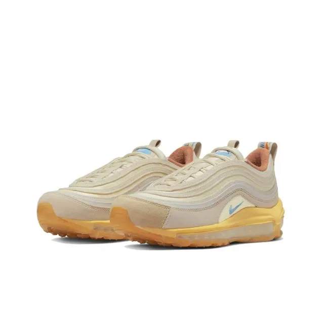 Nike Air Max 97 Beige Yellow Blue Lifestyle Sneakers 7