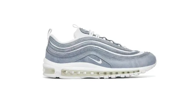 Nike Air Max 97 Light Blue-Gray Suede Lifestyle Sneakers 3