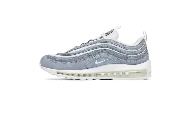 Nike Air Max 97 Light Blue-Gray Suede Lifestyle Sneakers 4