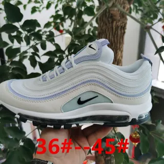 Nike Air Max 97 White Blue 波浪层叠鞋面可见缓震生活方式运动鞋