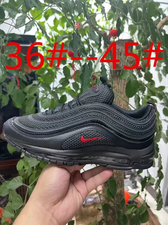 Nike Air Max 97 White Blue Wavy Layered Upper Visible Cushioning Lifestyle Sneakers 4