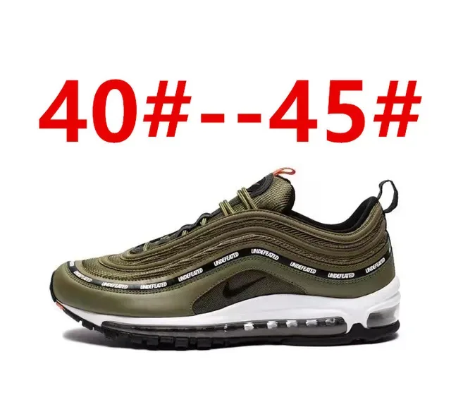 Nike Air Max 97 White Blue Wavy Layered Upper Visible Cushioning Lifestyle Sneakers 6