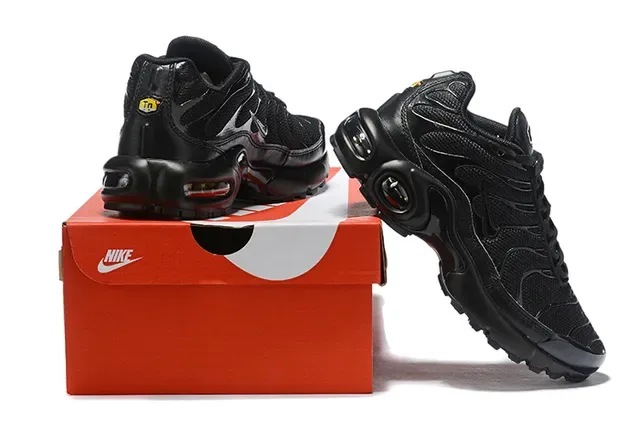 Nike Air Max Plus Black Monochrome Lifestyle Sneakers 4