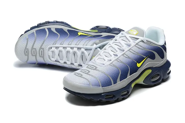 Nike Air Max Plus Gradient Blue Navy Lime Lifestyle Sneakers 4