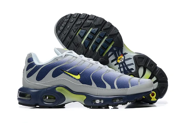 Nike Air Max Plus Gradient Blue Navy Lime Lifestyle Sneakers 5