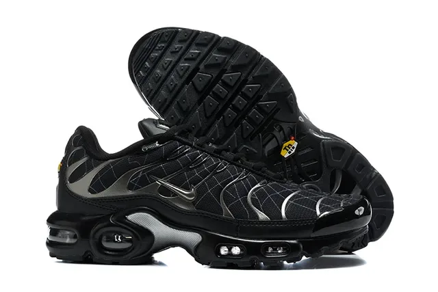 Nike Air Max Plus Orange Black White Lifestyle Sneakers 5