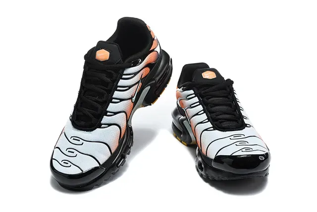 Nike Air Max Plus Orange Black White Lifestyle Sneakers 15