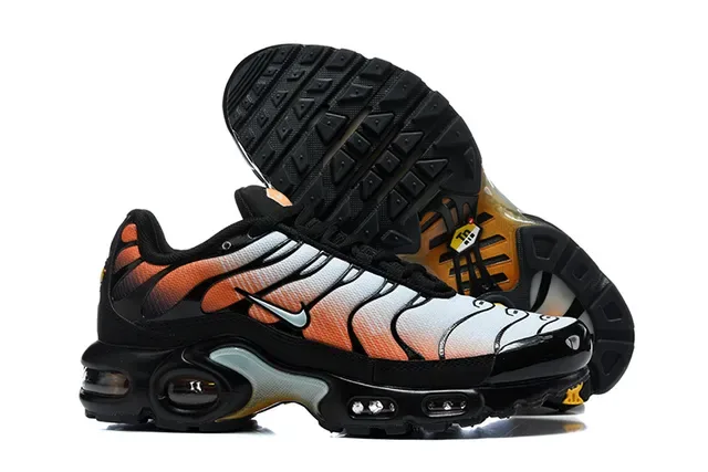 Nike Air Max Plus Orange Black White Lifestyle Sneakers 17