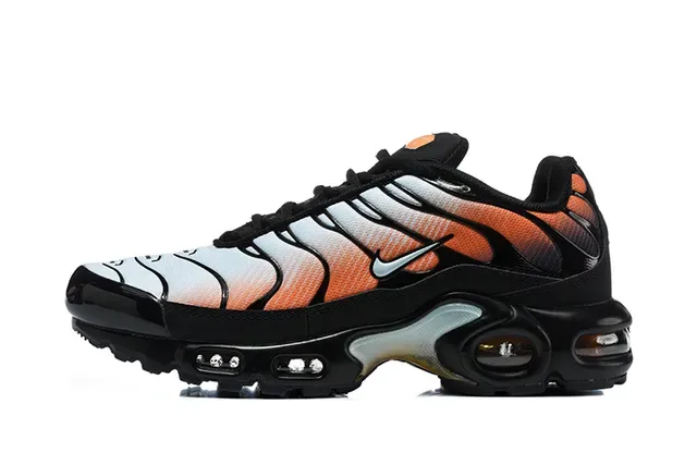 Nike Air Max Plus Orange Black White Lifestyle Sneakers 18