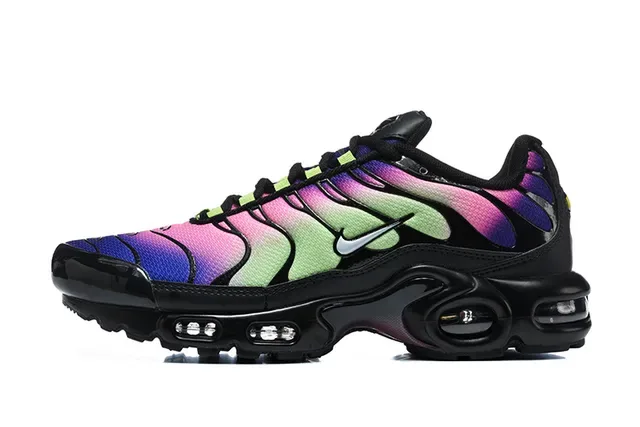Nike Air Max Plus Patterned White Blue Orange Lifestyle Sneakers 24