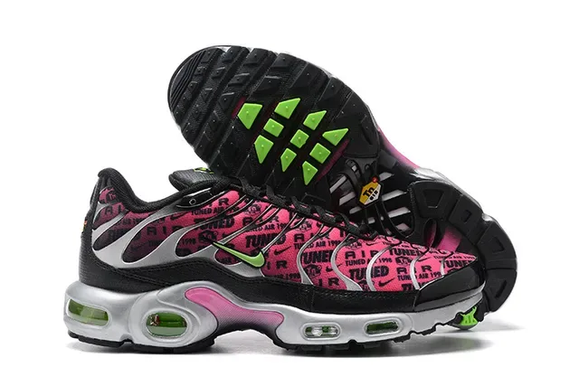 Nike Air Max Plus Pink Black Silver Lifestyle Sneakers 5