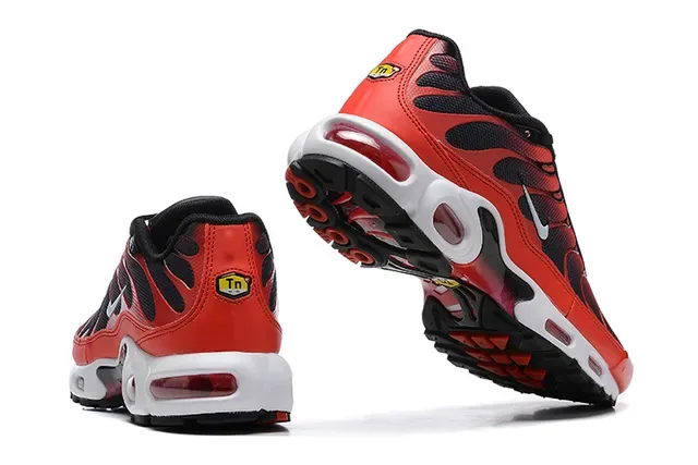 Nike Air Max Plus Red Black Flame Lifestyle Sneakers 2