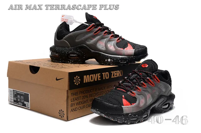 Nike Air Max Terrascape Plus Black Red Lifestyle Sneakers 6