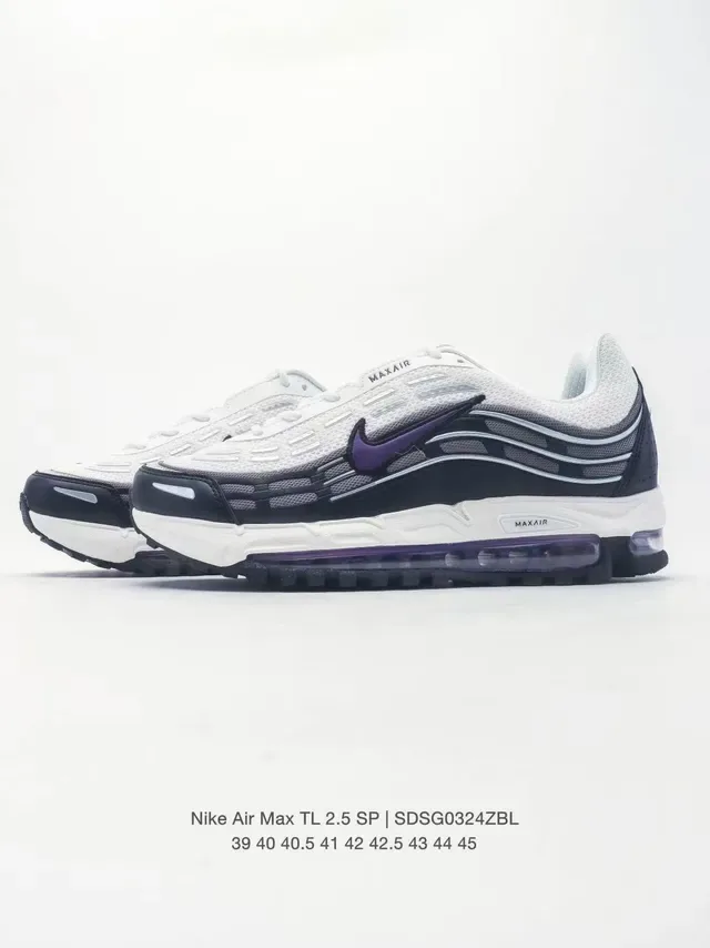 Nike Air Max TL 2.5 SP White Black Purple Lifestyle Sneakers 3