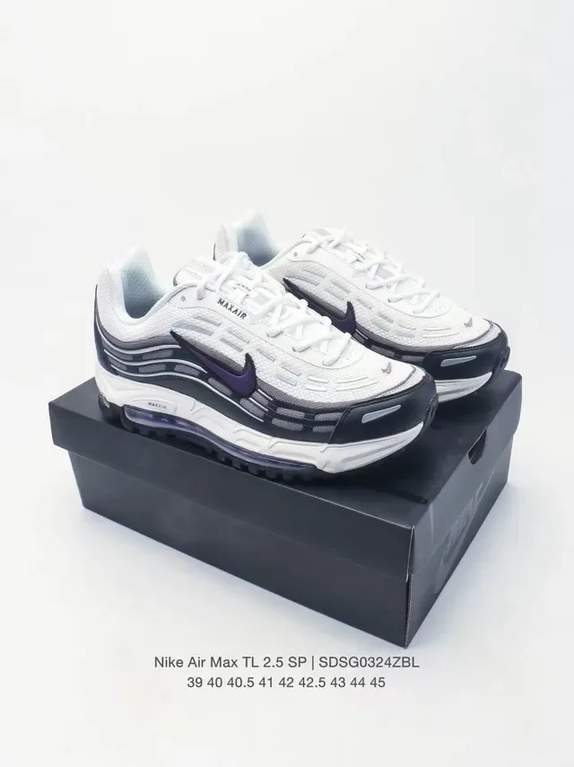 Nike Air Max TL 2.5 SP White Black Purple Lifestyle Sneakers 9