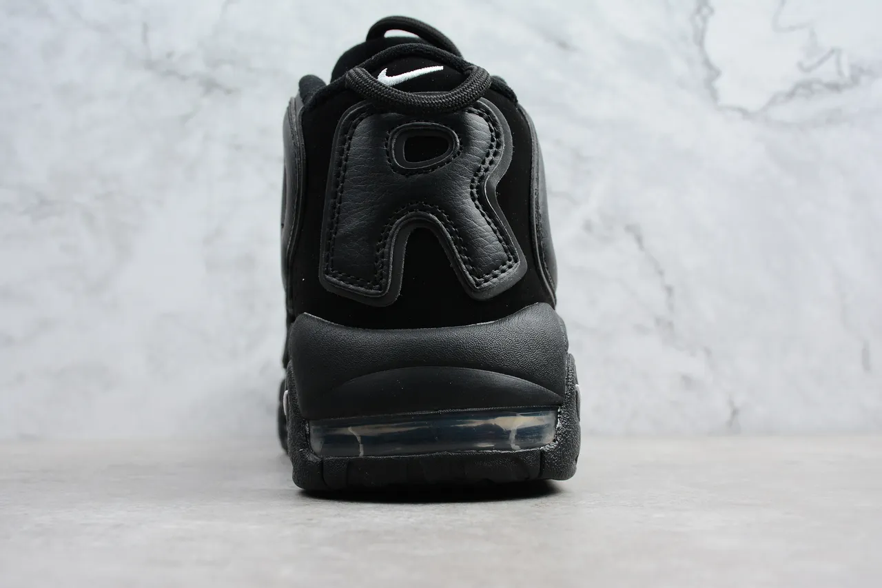 Nike Air More Uptempo Chaussures de basketball noires 5