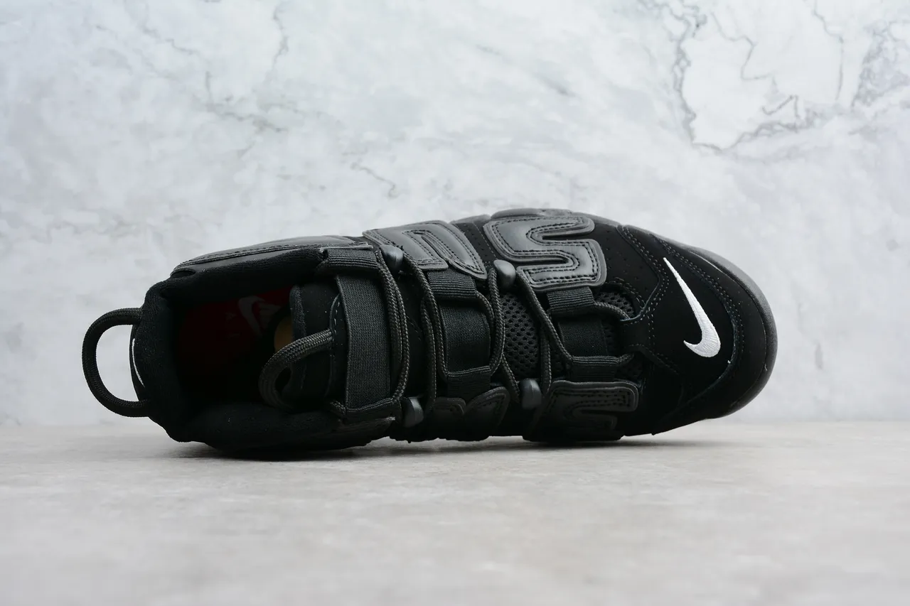 Nike Air More Uptempo Chaussures de basketball noires 7