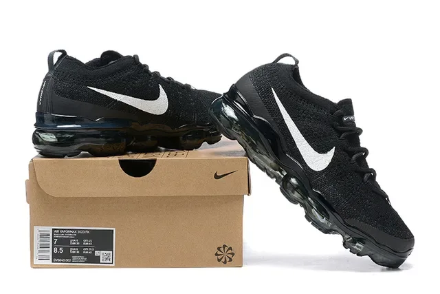 Nike Air VaporMax Black White Lifestyle Sneakers 9