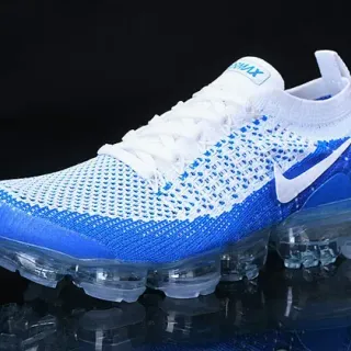 Nike Air VaporMax Zapatillas de correr azul y blanco Flyknit