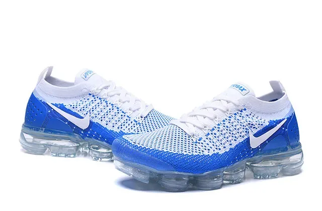 Nike Air VaporMax Chaussures de running bleu et blanc Flyknit 6