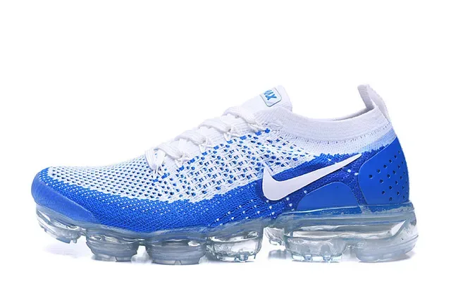 Nike Air VaporMax Chaussures de running bleu et blanc Flyknit 9