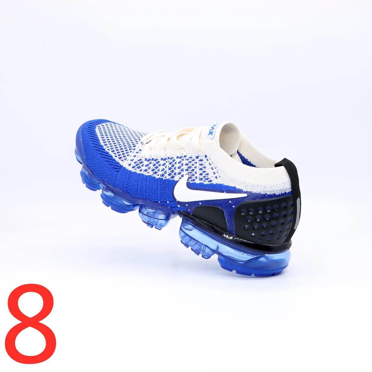 Nike Air VaporMax Flyknit Blue and White Lifestyle Sneakers 2