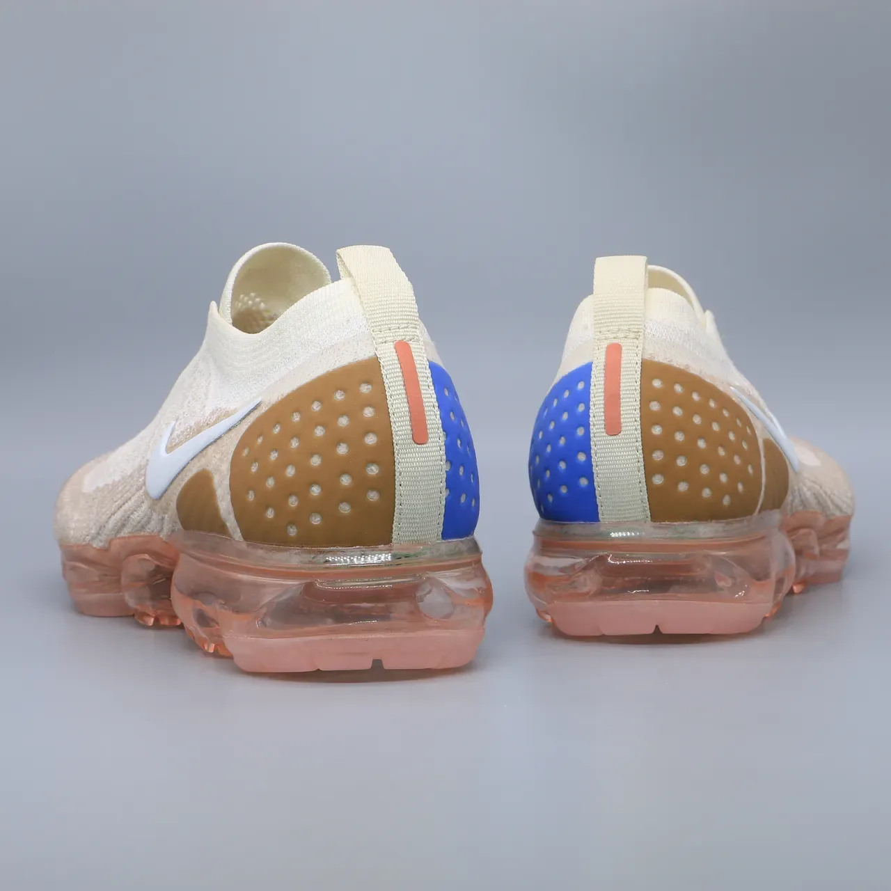 Nike Air VaporMax Flyknit Slip-On Beige Peach Lifestyle Sneakers 6