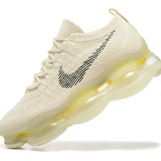 Nike Air VaporMax Plus Bege Amarelo Malha Superior Sola Intermediária Translucida Tênis Lifestyle