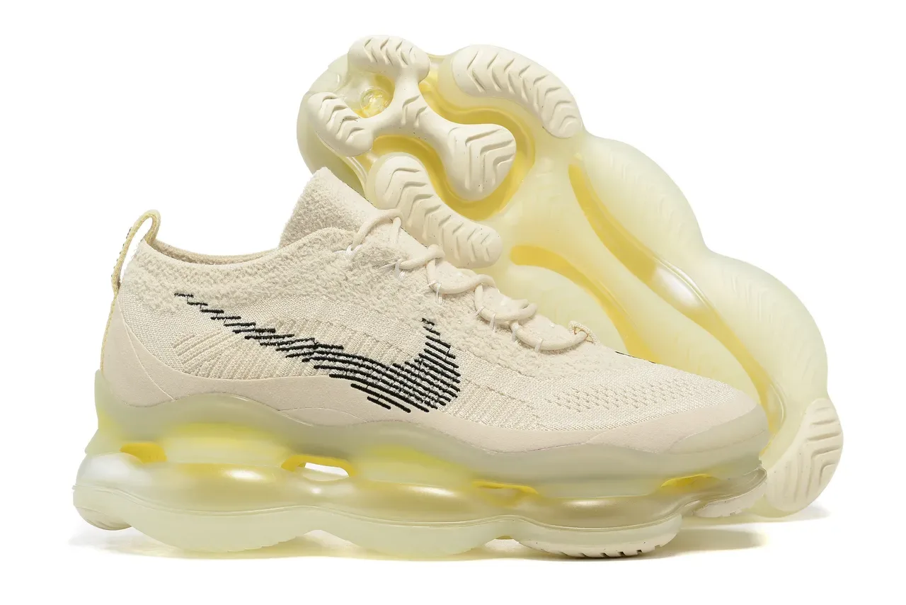 Nike Air VaporMax Plus Beige Yellow Knit Upper Translucent Midsole Lifestyle Sneakers 6