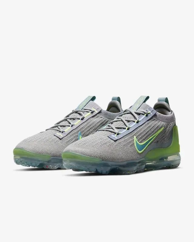 Nike Air VaporMax Plus Gris Vert Lime Chaussures Lifestyle 5