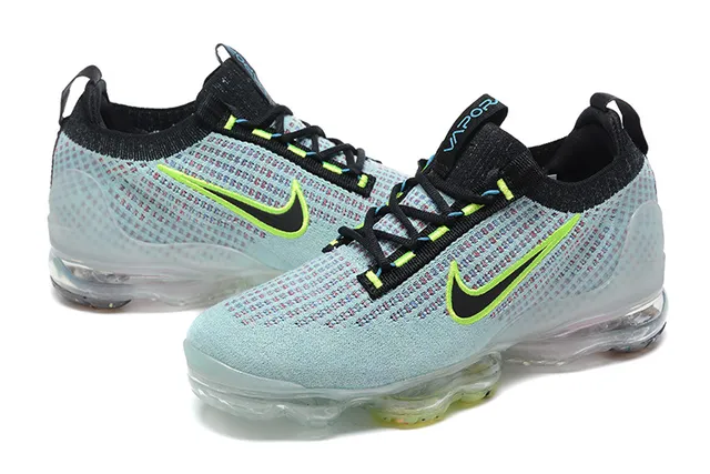 Nike Air VaporMax Plus Light Blue Neon Green Chaussures de course 5
