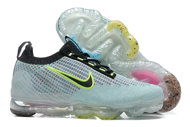 Nike Air VaporMax Plus Light Blue Neon Green Chaussures de course 6