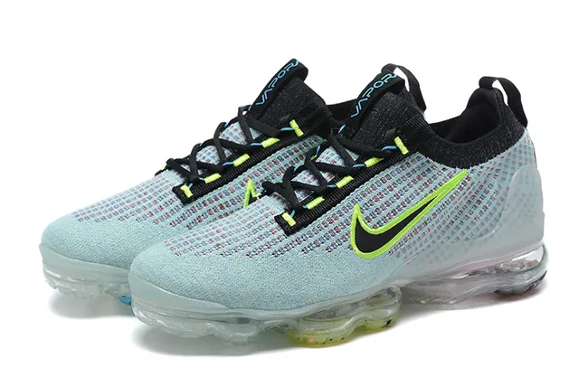 Nike Air VaporMax Plus Light Blue Neon Green Chaussures de course 7
