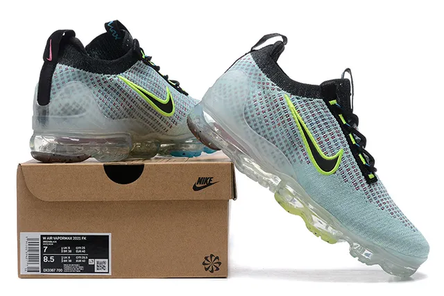Nike Air VaporMax Plus Light Blue Neon Green Chaussures de course 8
